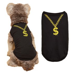 Thin Summer Dog Vest Necklace Dog Pet Clothes (Option: Black-XS)